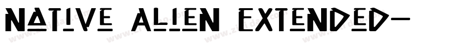 Native Alien Extended字体转换